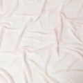 Light pink synthetic chiffon fabric with same tone, beige print having pink metallic lurex in batik design-D9752