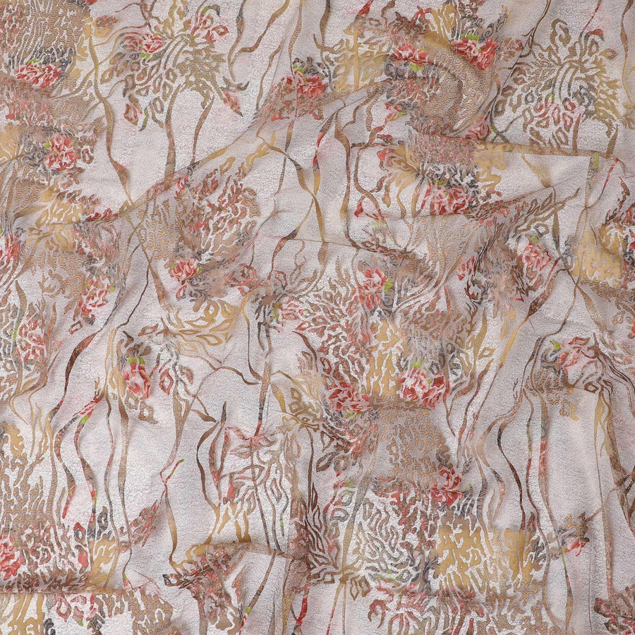 قماش تول شبكي متعدد الألوان مع تصميم فاخر-D14036