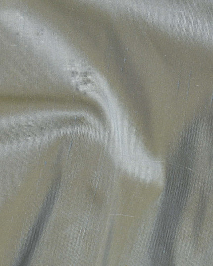 قماش حرير خام نقي ممتاز باللون الأخضر الجليدي-D12054