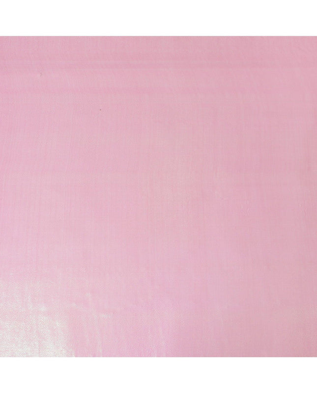 Baby pink Premium pure silk chiffon fabric with same tone metallic lurex in self design-D13551
