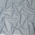 Powder blue nylon tulle fabric with same tone embroidery in fancy design-D11702