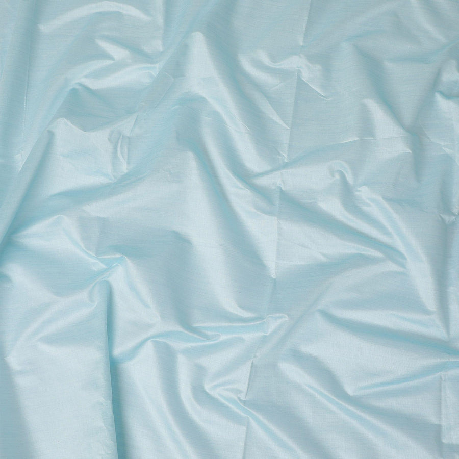 Sky blue Plain synthetic brocade fabric-D14146 Regal Fabrics
