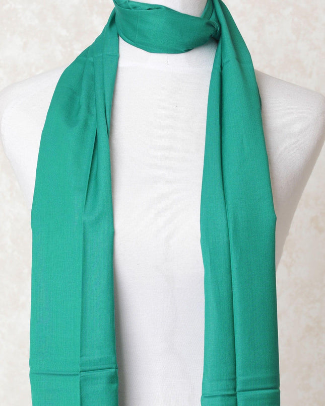 Jade green plain poly cotton scarf-D10713