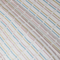 Off white Premium pure silk chiffon fabric with multicolor metallic lurex in abstract design-D13845