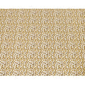 Off white cotton satin fabric with light mustard and brown print in animal skin design-D6996 Regal Fabrics