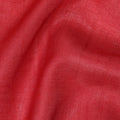 Red plain blended tussar silk fabric-D12244