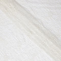 White nylon tulle fabric with same tone flock having glitter in fancy design-D13990 Regal Fabrics