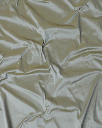 قماش حرير خام نقي ممتاز باللون الأخضر الجليدي-D12054