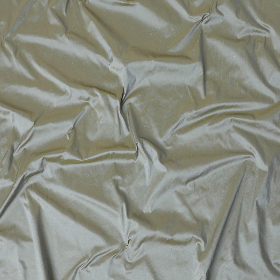 قماش حرير خام نقي ممتاز باللون الأخضر الجليدي-D12054