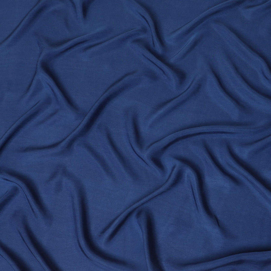 قماش كوبرو عادي أزرق متوسط ​​100% قابل للتحلل البيولوجي -D13956