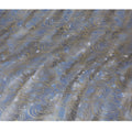 Multicolor premium pure silk chiffon fabric with gold metallic lurex in abstract design-D14081 Regal Fabrics