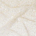 Gold nylon tulle fabric with same tone sequins and bead work in fancy design-D13966 Regal Fabrics