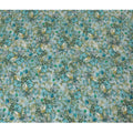 Powder blue viscose crepe fabric with multicolor print in floral design-D15645 Regal Fabrics