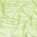 Neon green pure silk chiffon garbasaar with same tone, gold and silver  metallic lurex in abstract design-D9527 Regal Fabrics