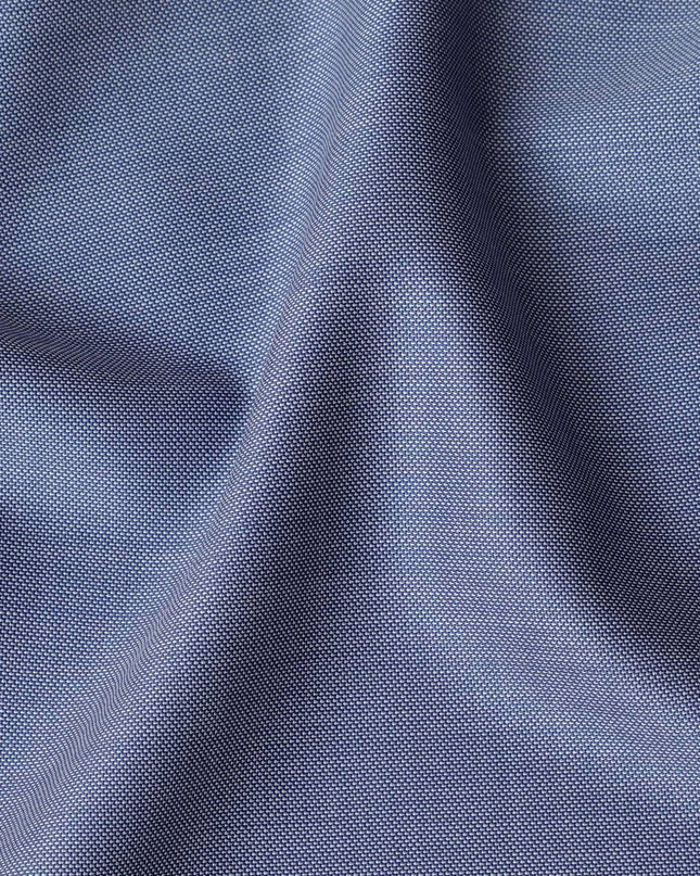 Baby blue plain premium pure Italian Super 120's all wool suiting fabric-D14811
