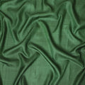 Emerald green plain blended tussar silk fabric-D12247