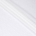 قماش فوال من القطن الخالص باللون الأبيض مع تصميم سلك بمشبك بنفس اللون - D12058