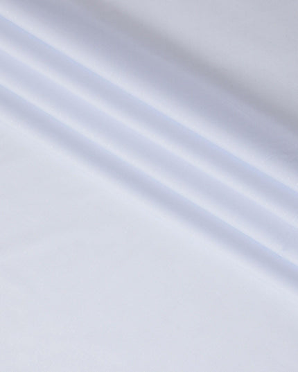 Light powder blue blended cotton shirting fabric with same tone self design-D10831 Regal Fabrics