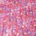Pink Premium 100% Swiss cotton voile (Sudanese Thobe) fabric with multicolor print in abstract design-D13526 - Regal Fabrics