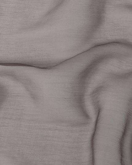 Beige to brown Premium pure silk chiffon fabric in ombre design-D15492