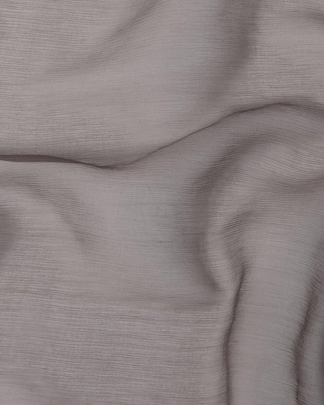 Beige to brown Premium pure silk chiffon fabric in ombre design-D15492