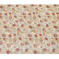 Flax yellow synthetic chiffon fabric with multicolor print in floral design-D13417 Regal Fabrics