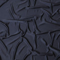 Dark Navy blue plain 100% Biodegradable cupro fabric with satin finish-D7865