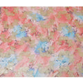 Multicolor synthetic chiffon fabric with gold metallic lurex in fancy design-D12606 Regal Fabrics