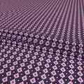 Purple Premium Spanish 100% cotton lawn fabric with black, baby pink and hot pink print in abstract design-D9239