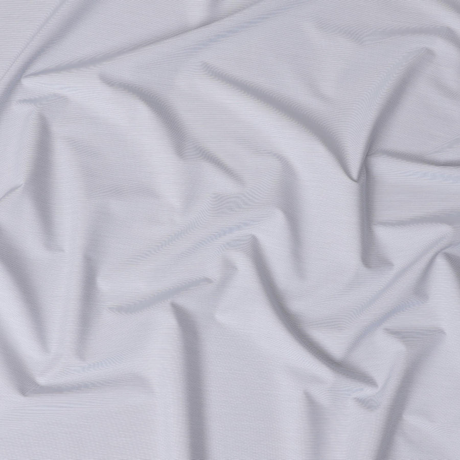 White Premium pure 100% Swiss cotton shirting fabric with blue stripe design-D14680 Regal Fabrics