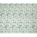 Off white silk wrinkle chiffon fabric with forest green and olive green print in floral design-D8561 Regal Fabrics