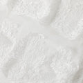قماش تول نايلون أبيض مع تطريز بنفس اللون بتصميم فاخر-D6027