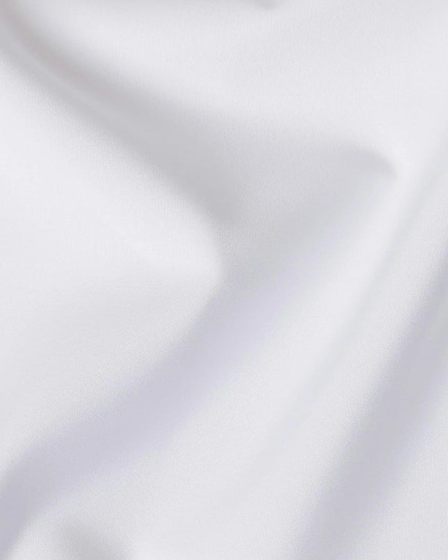 White Plain Premium Pure 100% Swiss cotton shirting fabric-D14672 Regal Fabrics