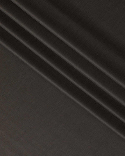 Iron grey Premium super 120's Italian all wool suiting fabric in self design-D10807