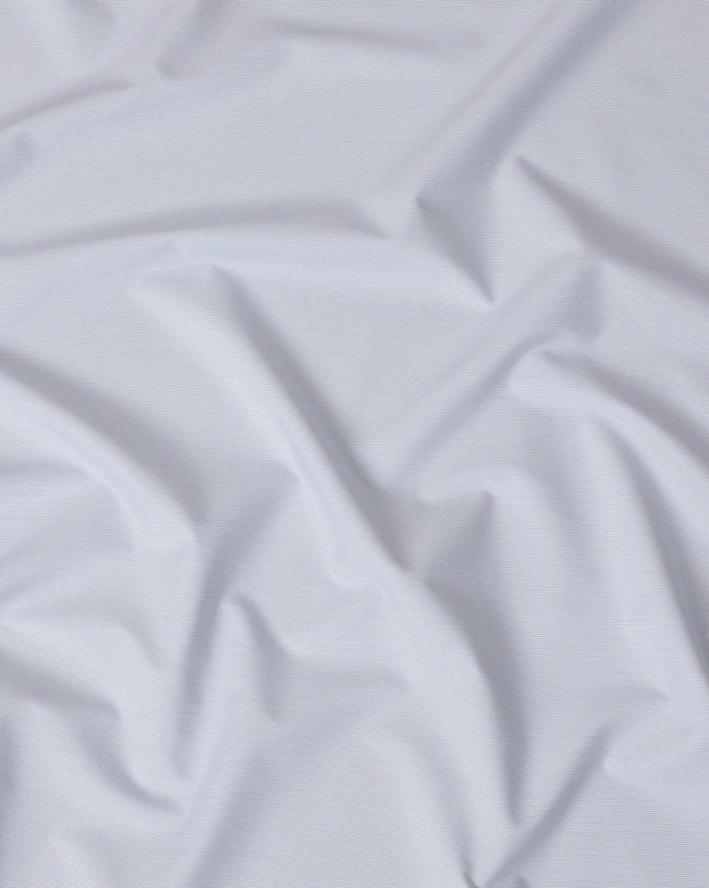 Light blue Premium pure 100% Swiss cotton shirting fabric in stripe design-D14679