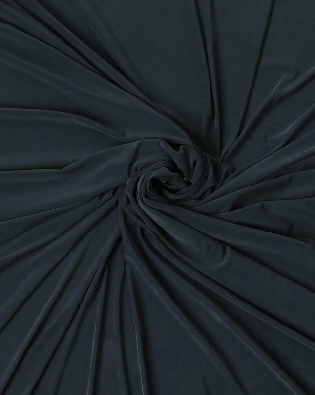Petrol green plain blended polyester cupro silk jersey fabric-D6967 Regal Fabrics