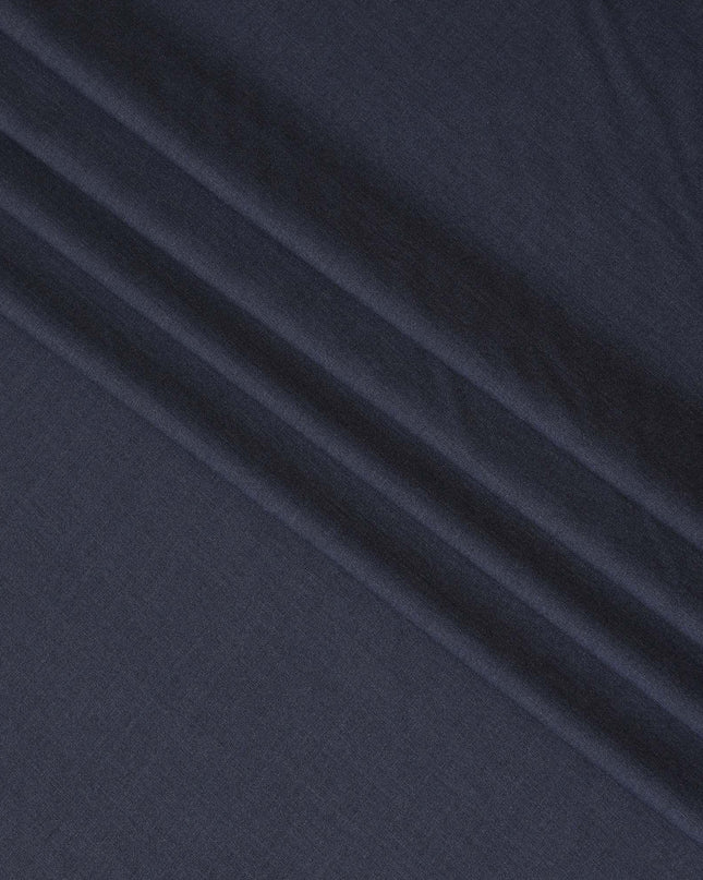 Denim blue plain Premium Italian super 150's all wool suiting fabric-D11427 Regal Fabrics