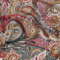 Multicolor printed Premium Italian viscose fabric in floral design-D12530 Regal Fabrics