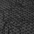 Black lace fabric with rose flowers in floral design