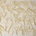 قماش تول نايلون ذهبي مع تطريز فاخر بنفس اللون بتصميم تجريدي-D11733