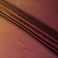 Brown to maroon Premium Pure silk chiffon fabric in ombre design-D13395