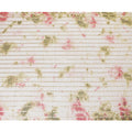 Multicolor synthetic chiffon fabric with gold stripe having same tone metallic dot foil in stripe design-D13657 Regal Fabrics