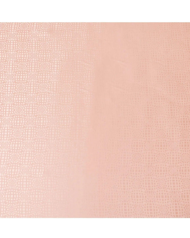Rose pink premium pure silk crepe fabric with same tone jacquard in fancy design-D11954 Regal Fabrics