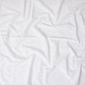 White Premium pure cotton voile fabric with same tone embroidery in floral design-D13617