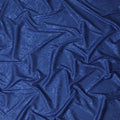 Royal blue synthetic satin fabric with same tone jacquard in floral design-D15375 Regal Fabrics