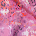Pink Premium 100% Swiss cotton voile (Sudanese Thobe) fabric with multicolor print in abstract design-D13526 - Regal Fabrics