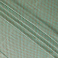 Sage green silk brocade fabric with copper gold metallic lurex in bouquet design-D11312