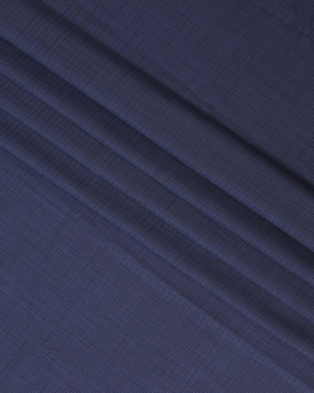 Azure blue  Premiuum Super 150's English all wool suiting fabric having blue stripe design-D13099