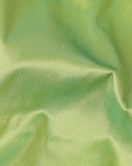 قماش حرير خام نقي ممتاز باللون الأخضر المرسوم -D12052