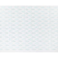 White cotton voile fabric with same tone and turquoise green embroidery in Leaf design-D9772 Regal Fabrics